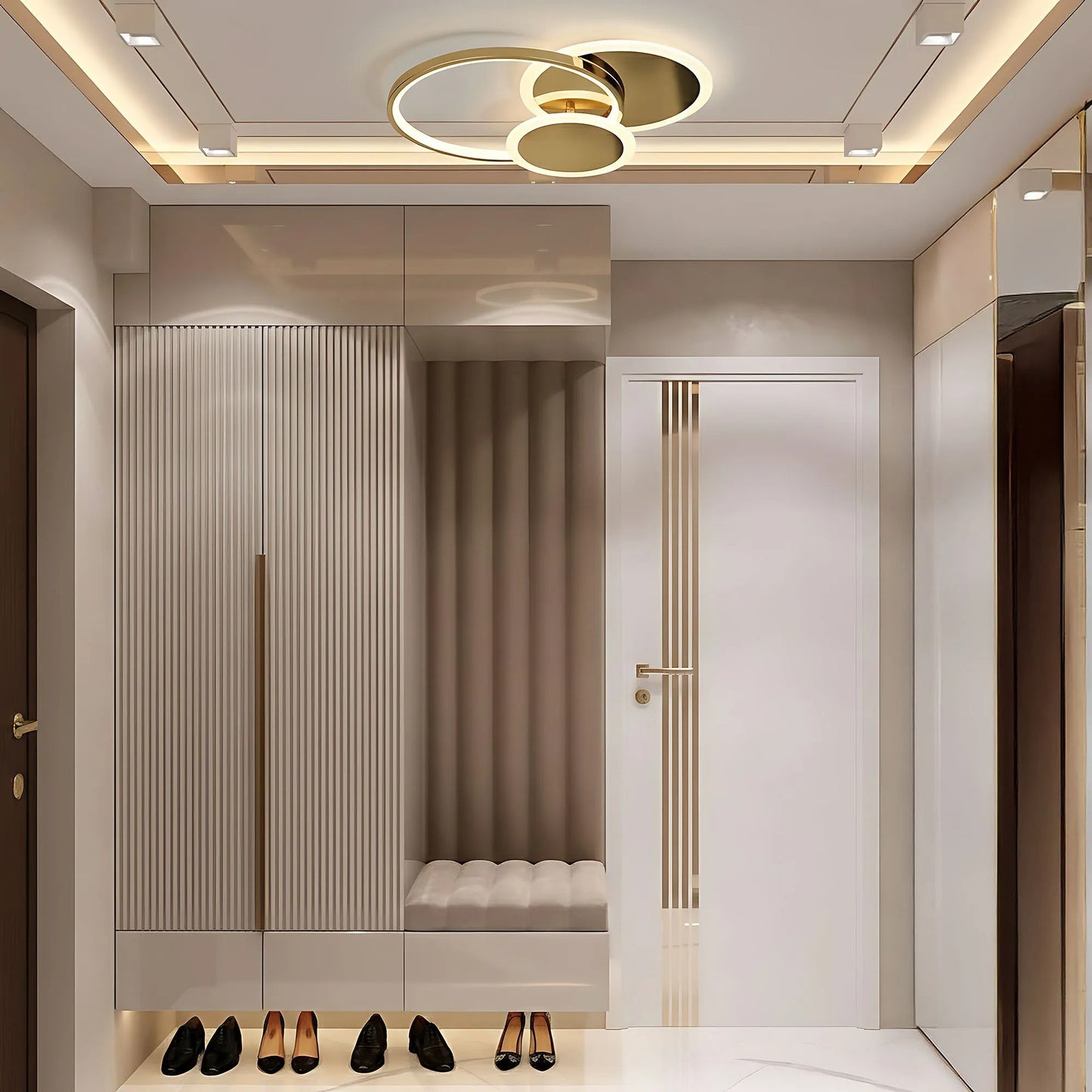Lampă de tavan APP1710-C Gold LED  4