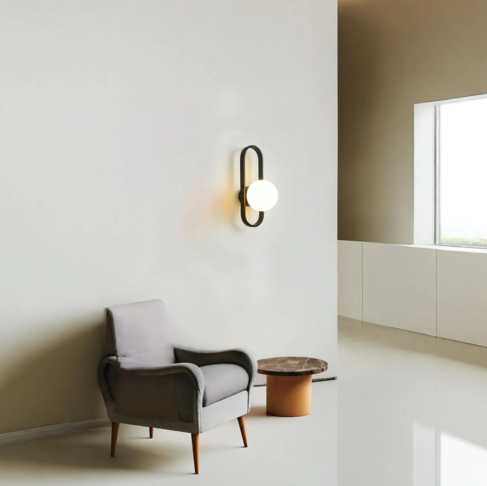 Lampa de perete APP1755-1W BLACK WHITE  4