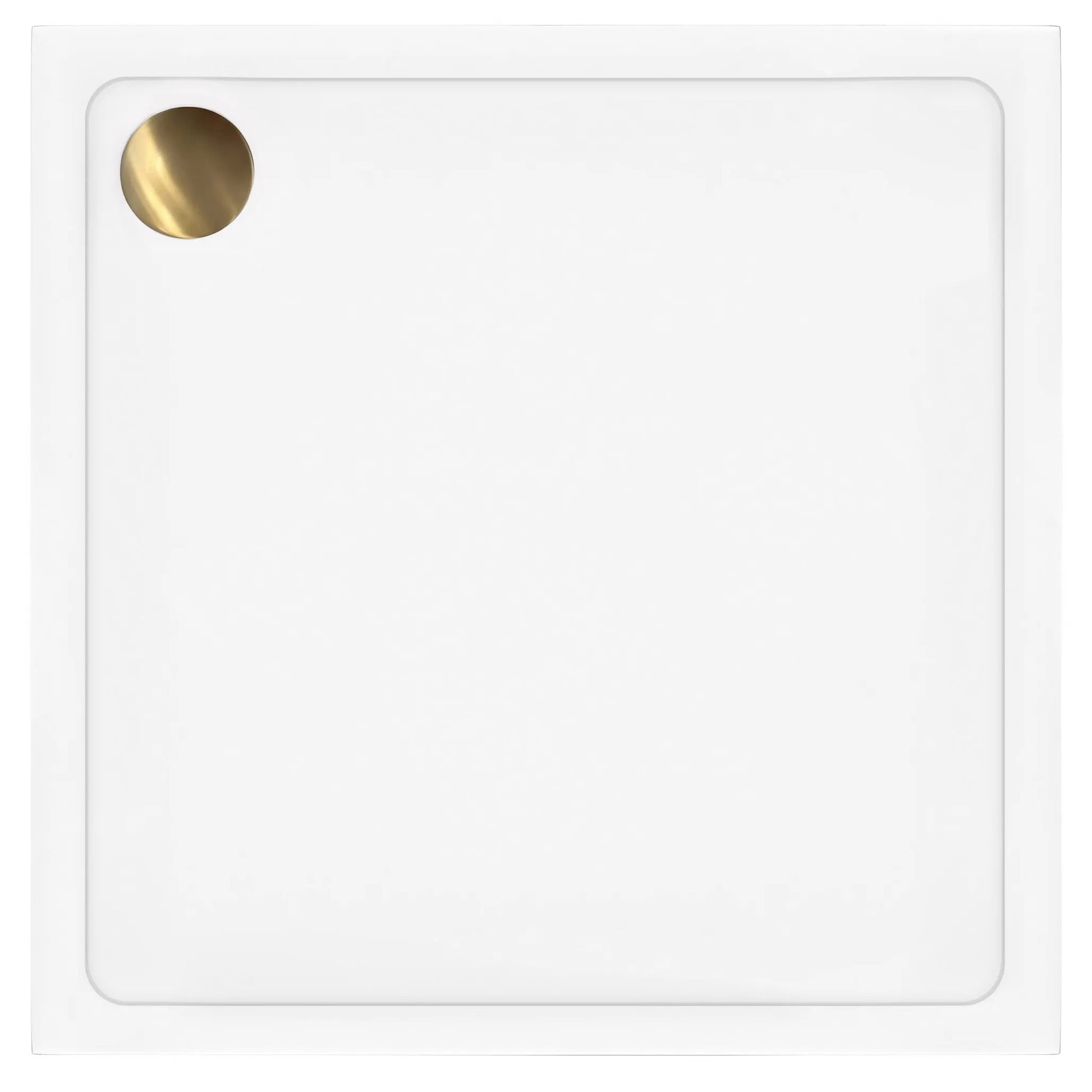 Cada pentru dus din acril Rea Savoy alb 80x80 Capac cupru periat 4
