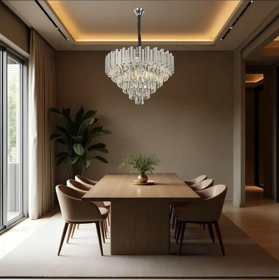 Lampă suspendată Cristal G051-CP 50CM Chrome  4
