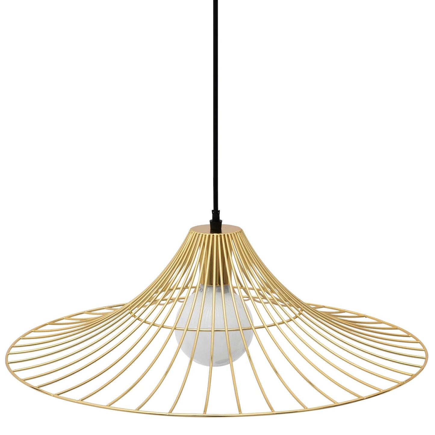 Lămpa de tavan suspendata plata rotunda Loft auriu APP499-1CP  4