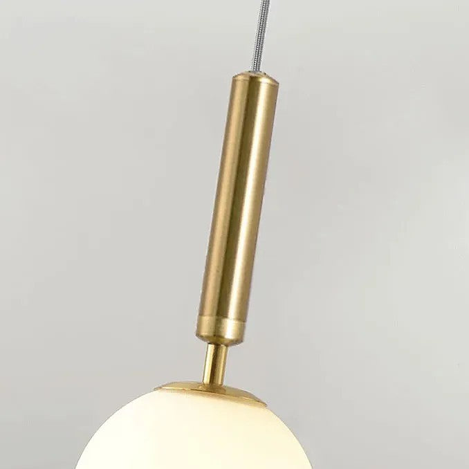 LAMPĂ SUSPENDATĂ CU SFERĂ DE STICLĂ G108-1W GOLD E27  4