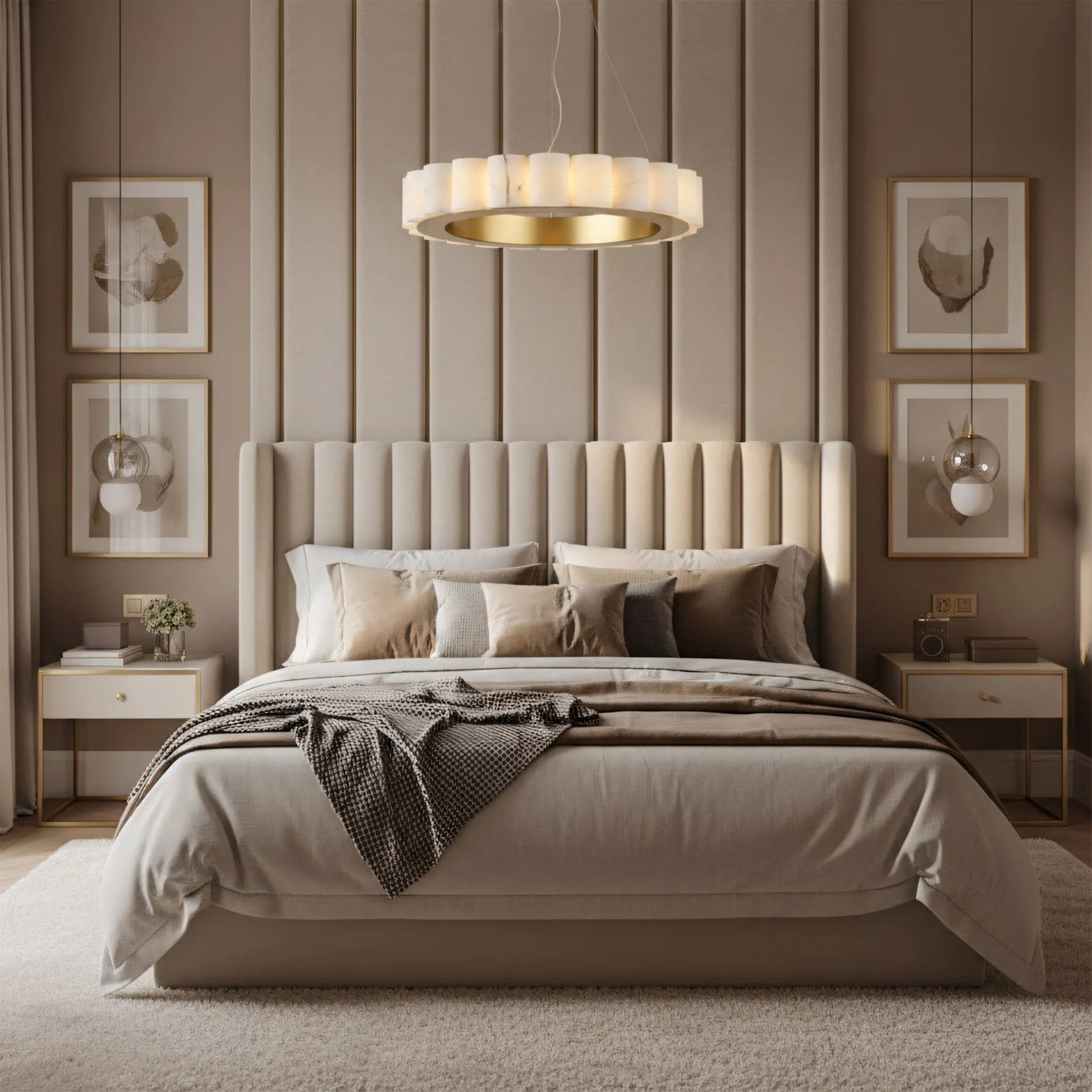 lampă suspendată APP1801-CP 50 cm Brush Gold  4