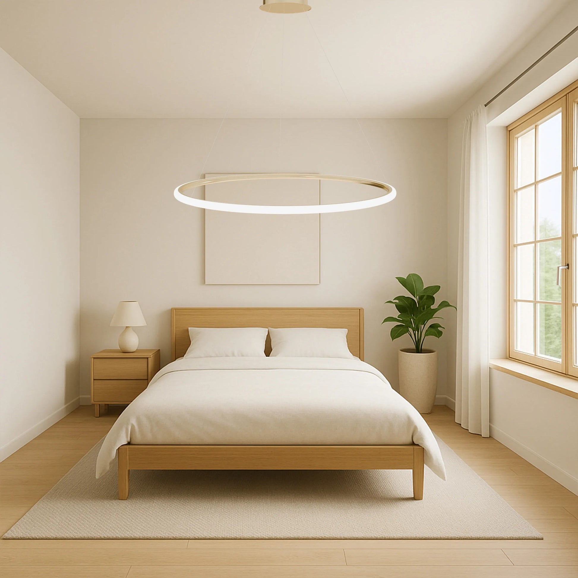 Lampa suspendată LHJ001-CP 40 cm GOLD  4