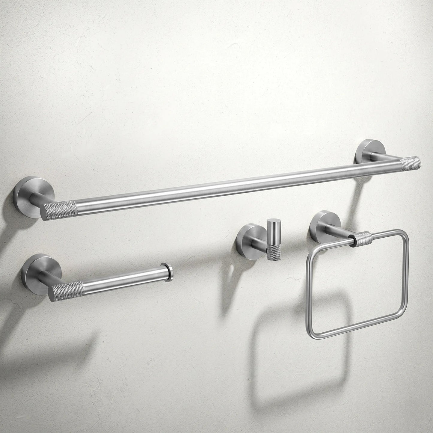 Set accesorii pentru baie GRID Brush Nickel 4 piese  4
