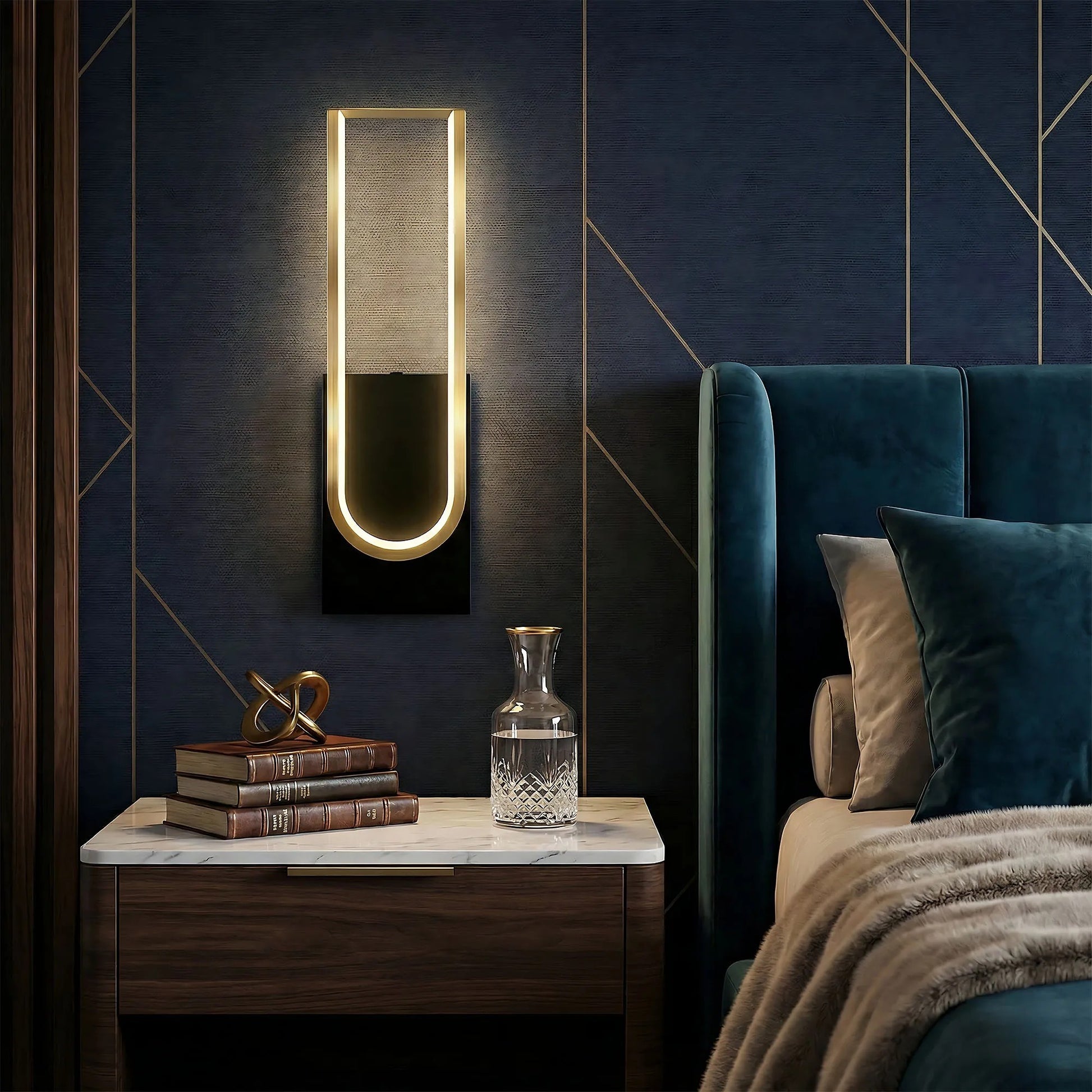 Lampa de perete LED APP1782-W Brush Gold/Black  4