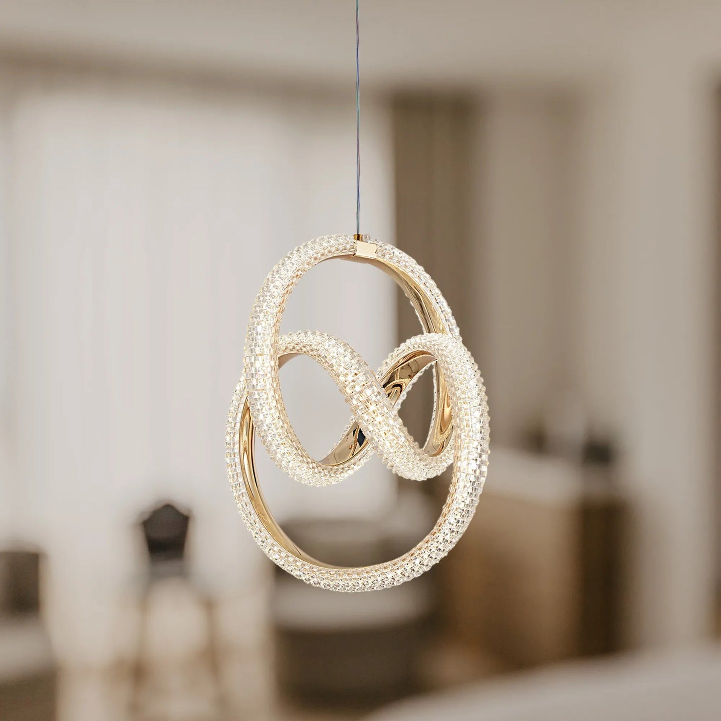 Lampă suspendată LED G068-CP Gold  4