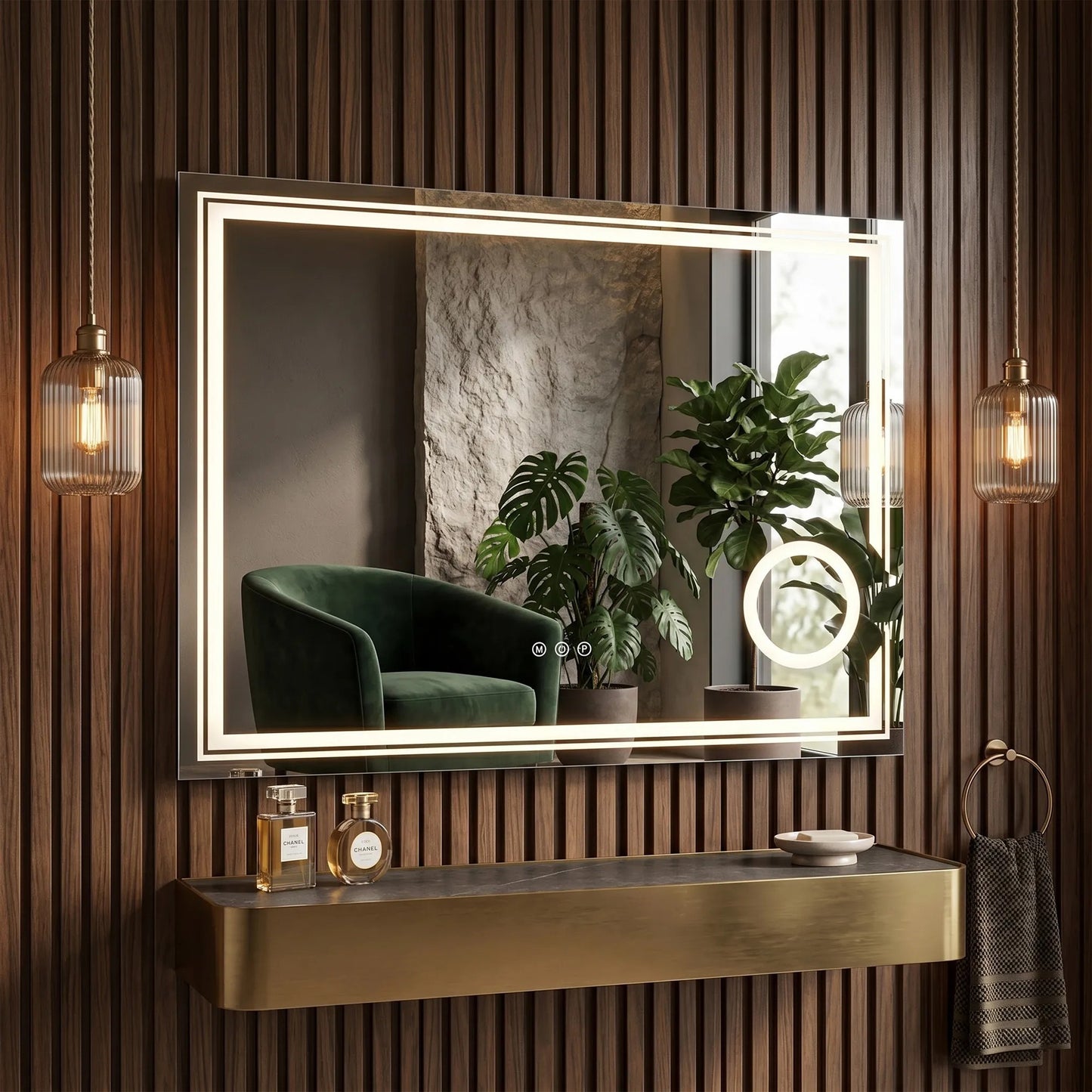 Oglindă LED 80x60cm HAVEN  4