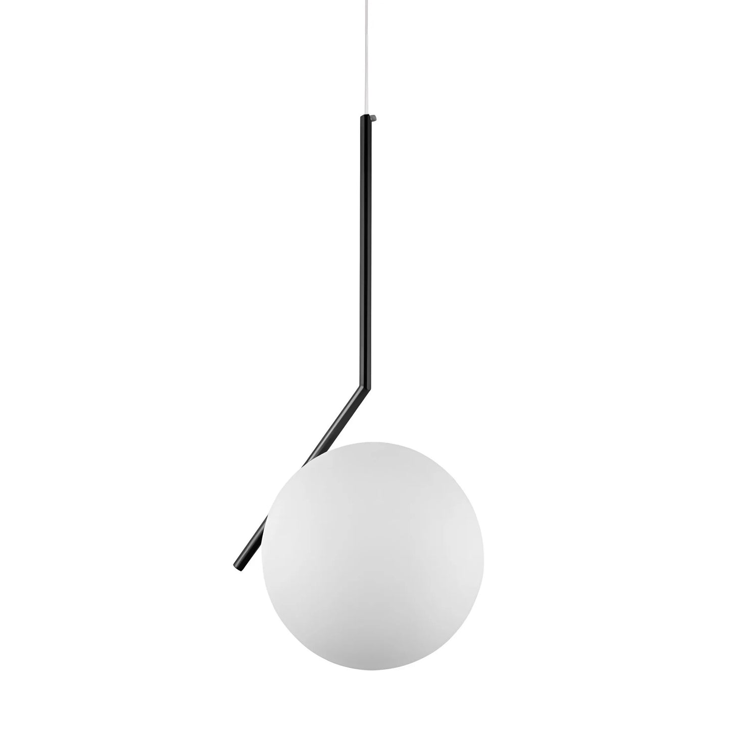 Lampă de tavan suspendata din sticlă aurie alba G107-1W BLACK WHITE  4