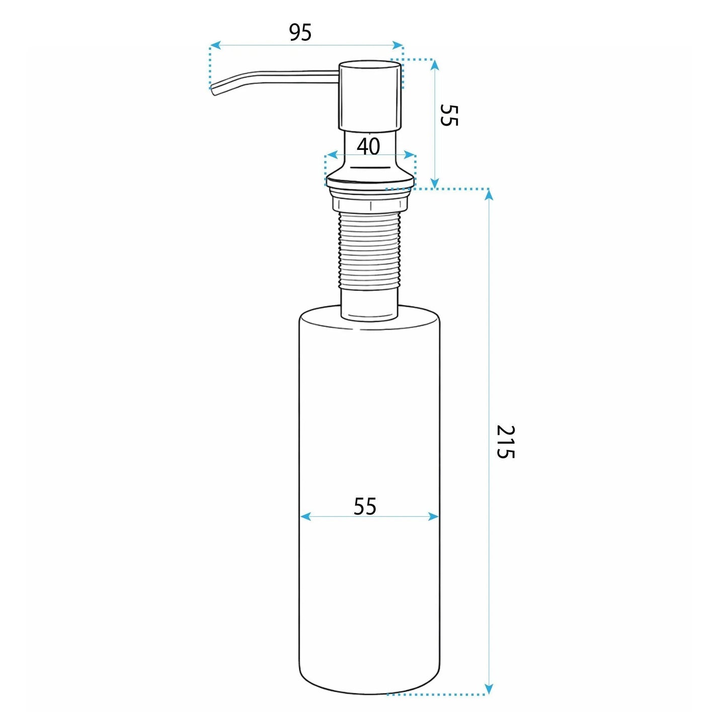 Dispenser chuveta pentru detergent Rea LON Titan  4