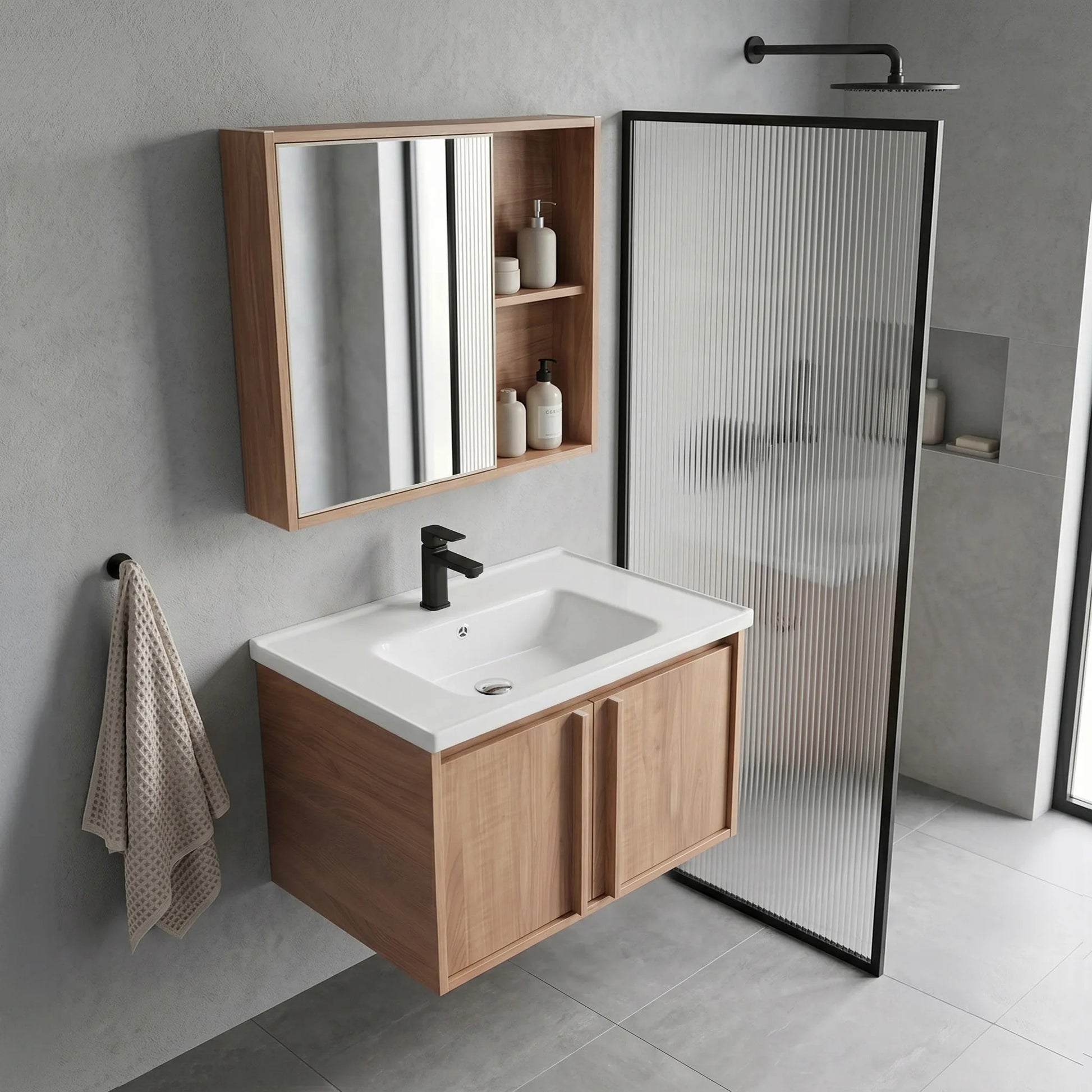 Set mobilier de baie cu lavoar Gama T25023 HHL 60CM  4