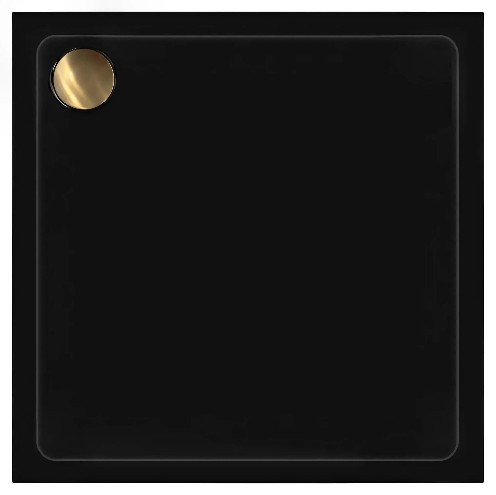 Cada pentru dus din acril Rea Savoy negru 90x90 Capac cupru periat 4