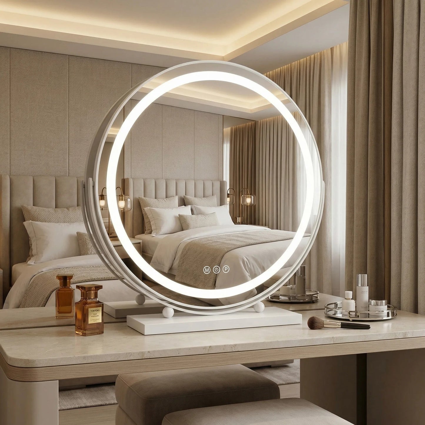 Oglindă LED MAKE-UP White 50 cm  4