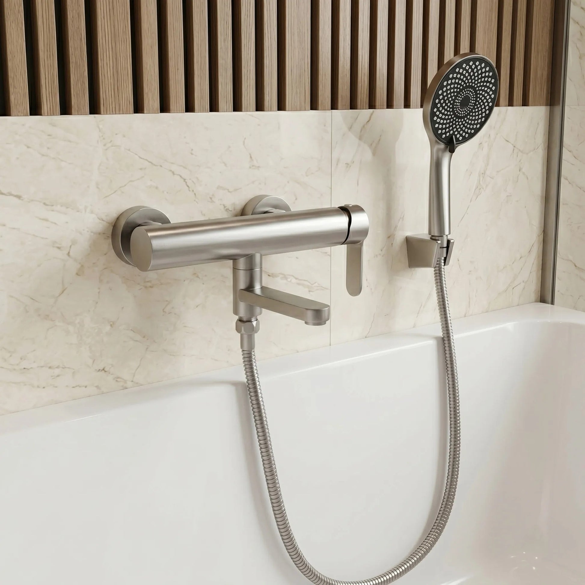 Baterie pentru cadă Rea Arcos Brushed Nickel  4