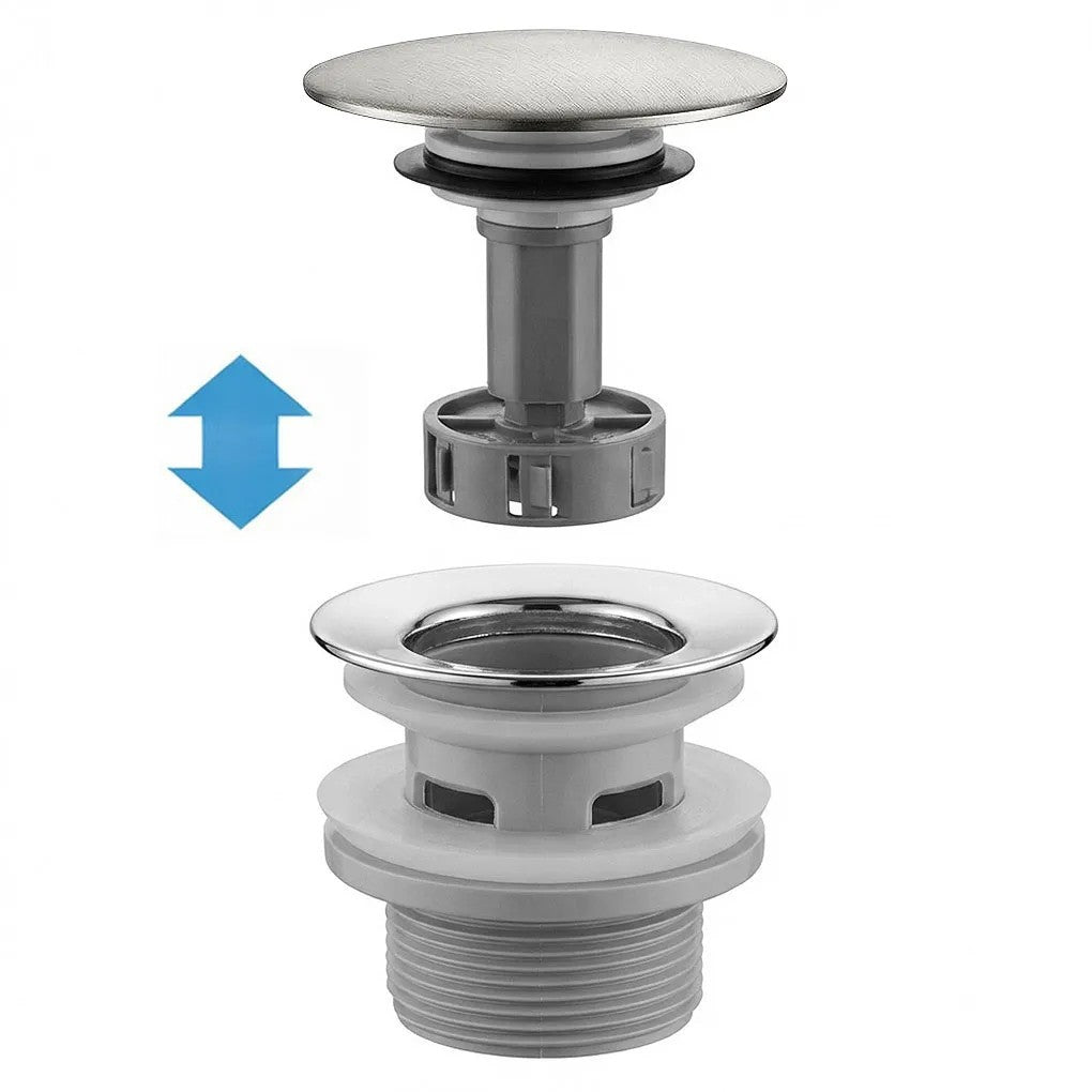Sifon pentru lavoar REA Flow Brush Nickel  4