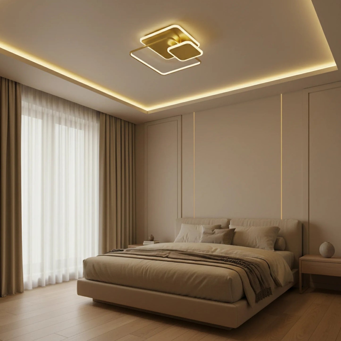 Lampă de tavan APP1713-C GOLD LED  4