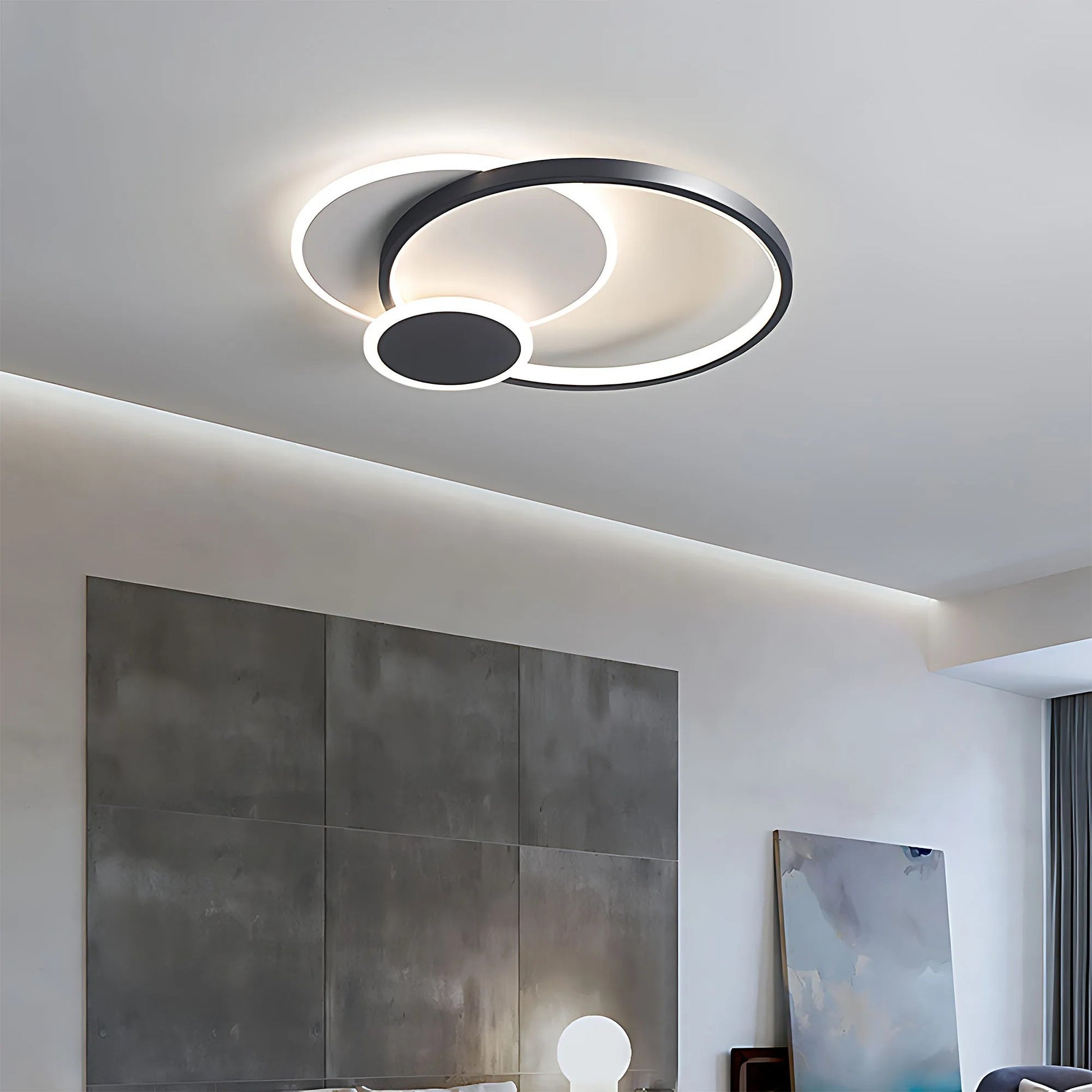 Lampă de tavan APP1709-C Black LED  4