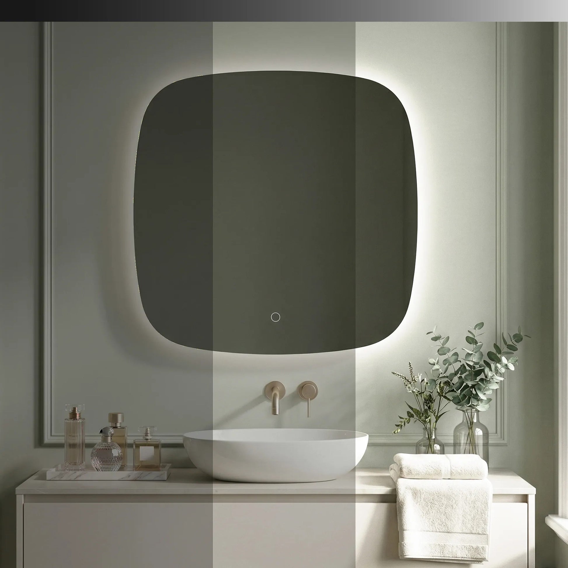 Oglindă LED 70x70cm TOP  4