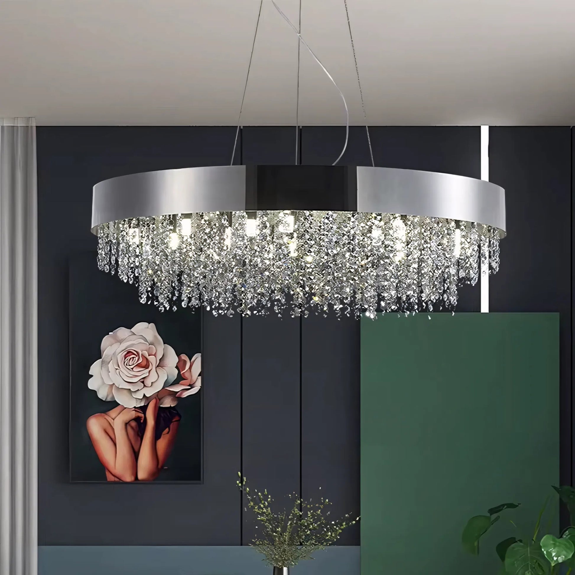 lampă suspendată APP1786-16CP 60 cm Chrome  4