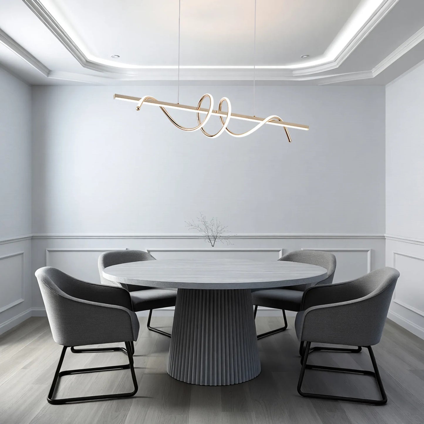 Lampă suspendată LED G065-CP Gold  4