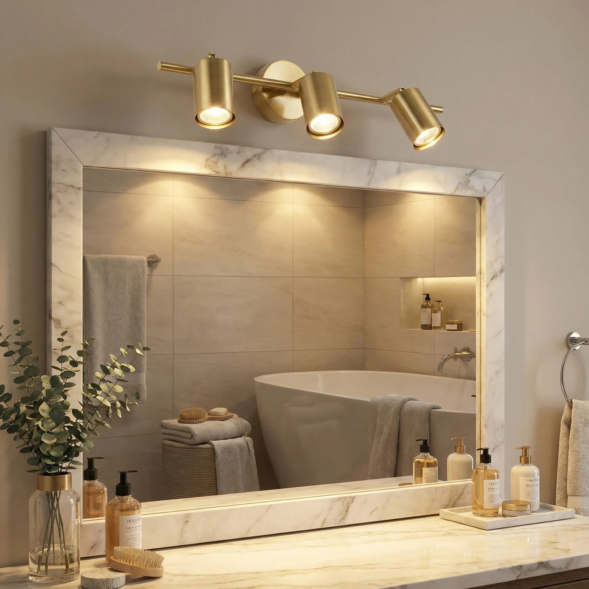 Aplică pentru baie APP1898-3W BRUSH GOLD  4