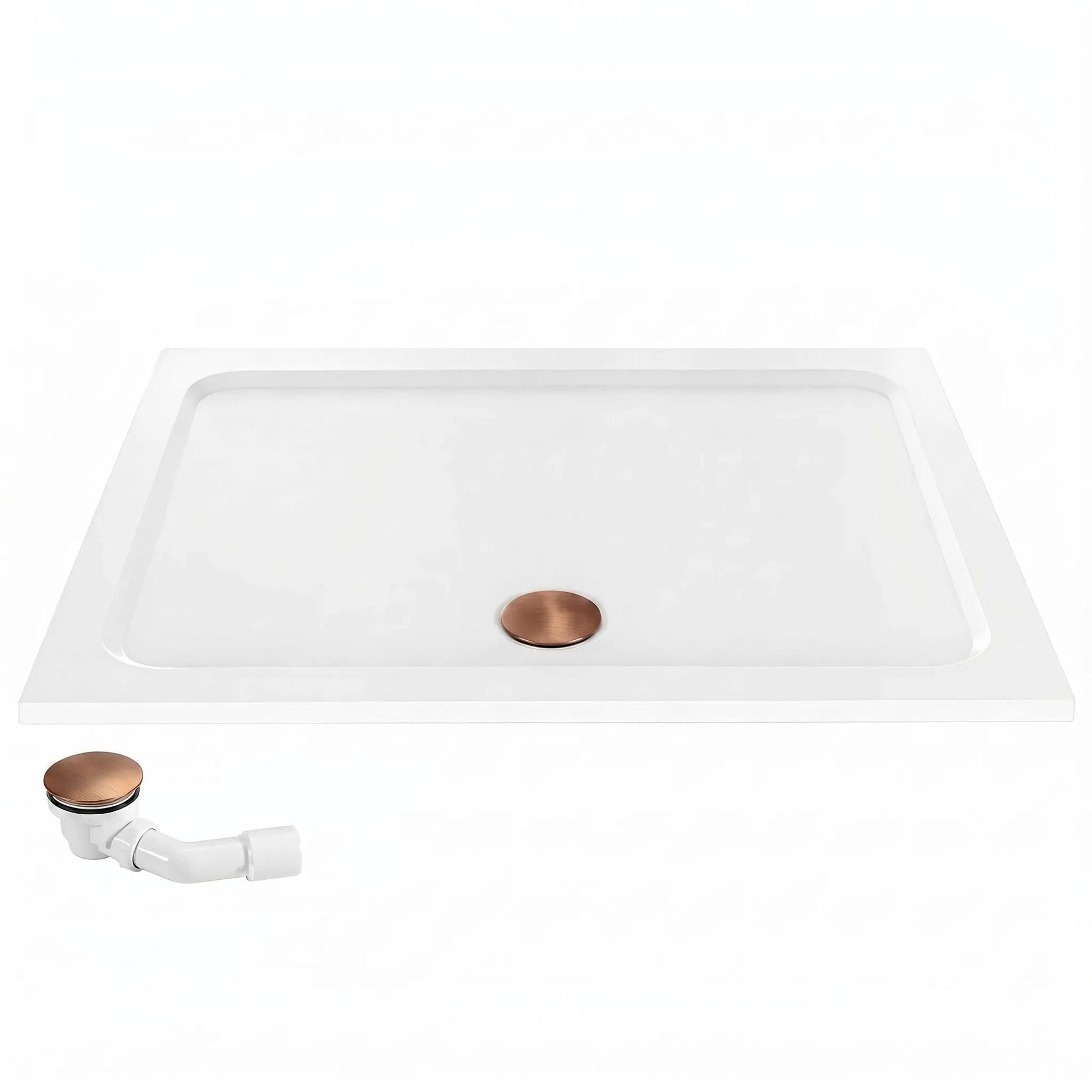 Cada Pentru Dus Din Acril Rea Belmond White 90x120 Brush Copper 4