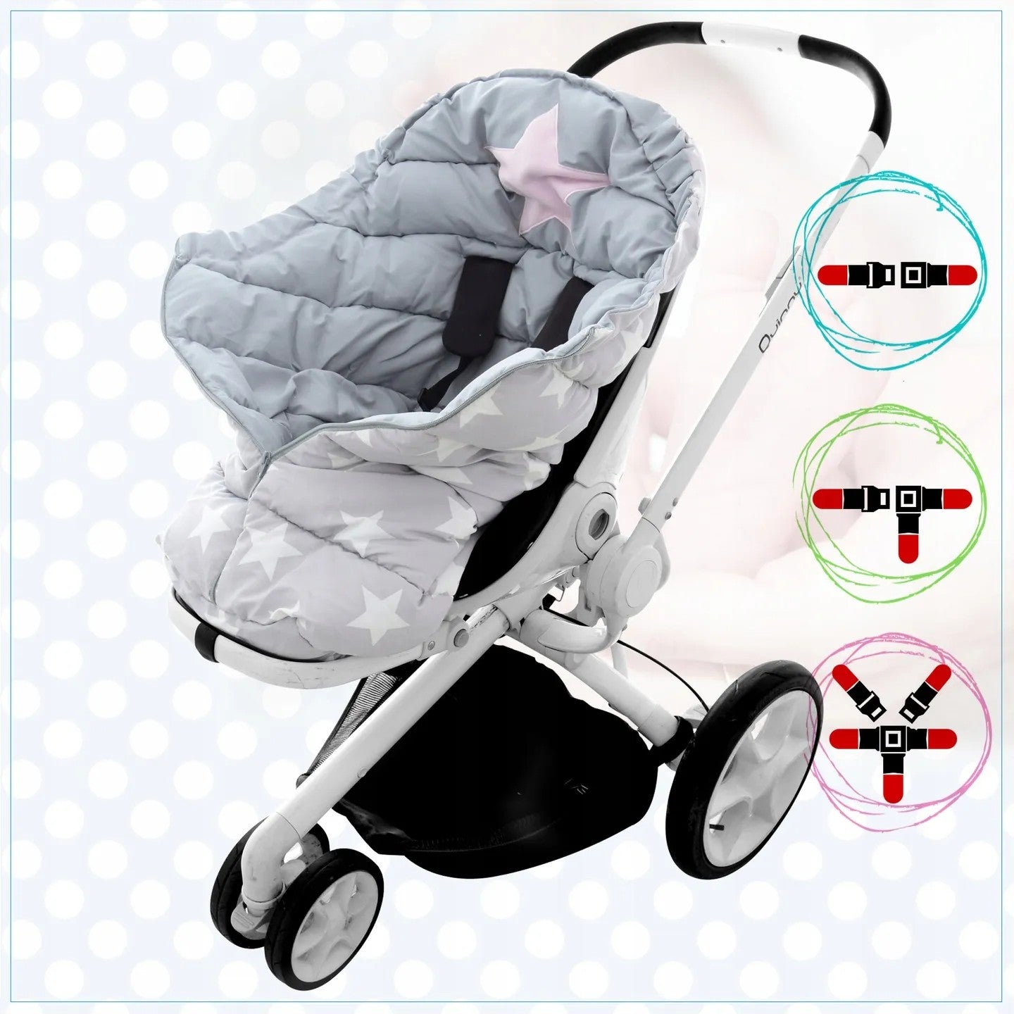 Sac De Dormit Pentru Copii 4in1 Sheep Beige-Pink 4