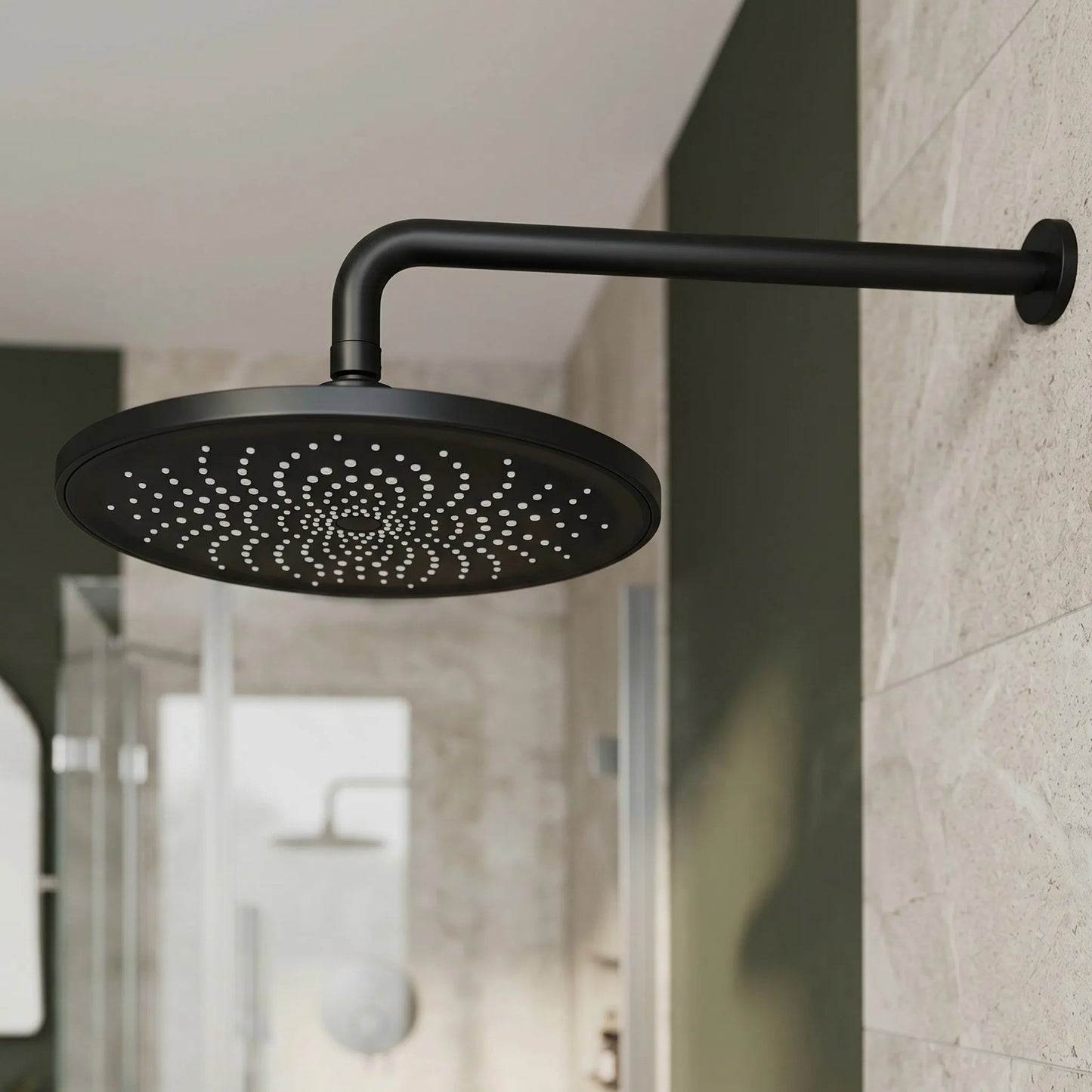 Braț Duș Rotund REA JS-9021B 40cm Black 4