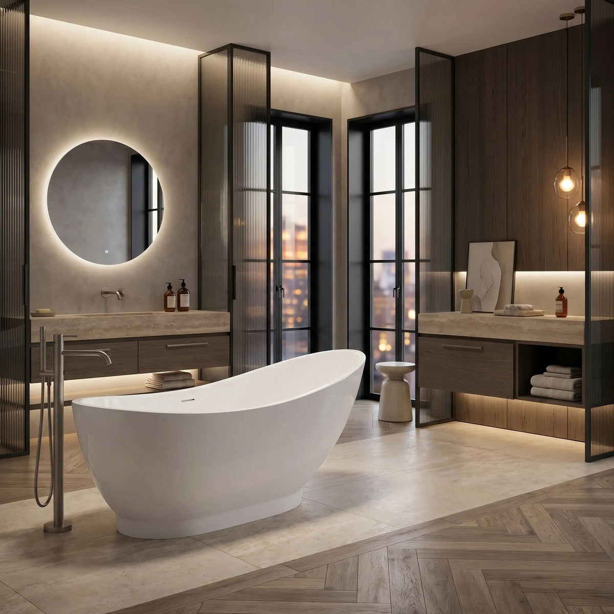 Cadă Freestanding Rea Sorento 180 Capac Dop Alb 4