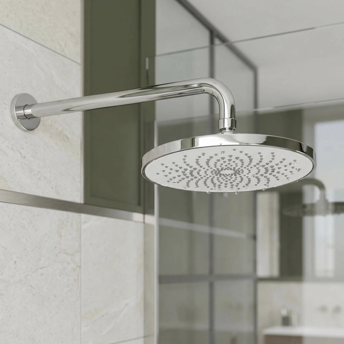 Braț Duș Rotund REA JS-9021 40cm Chrome 4