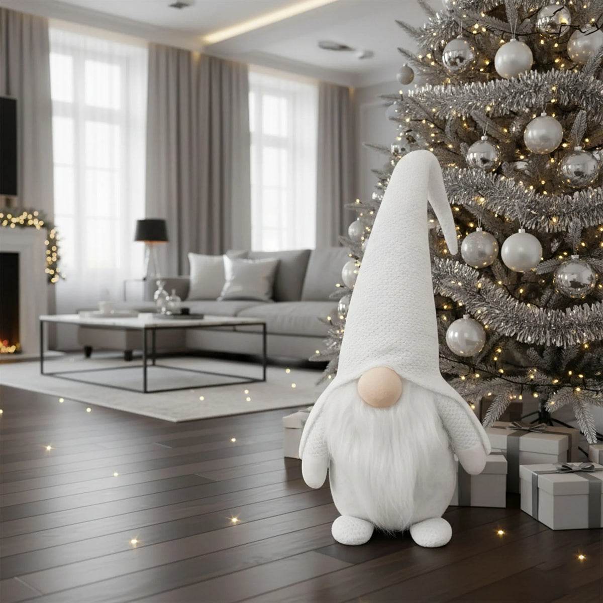 Christmas Gnome YX068 50cm White 4