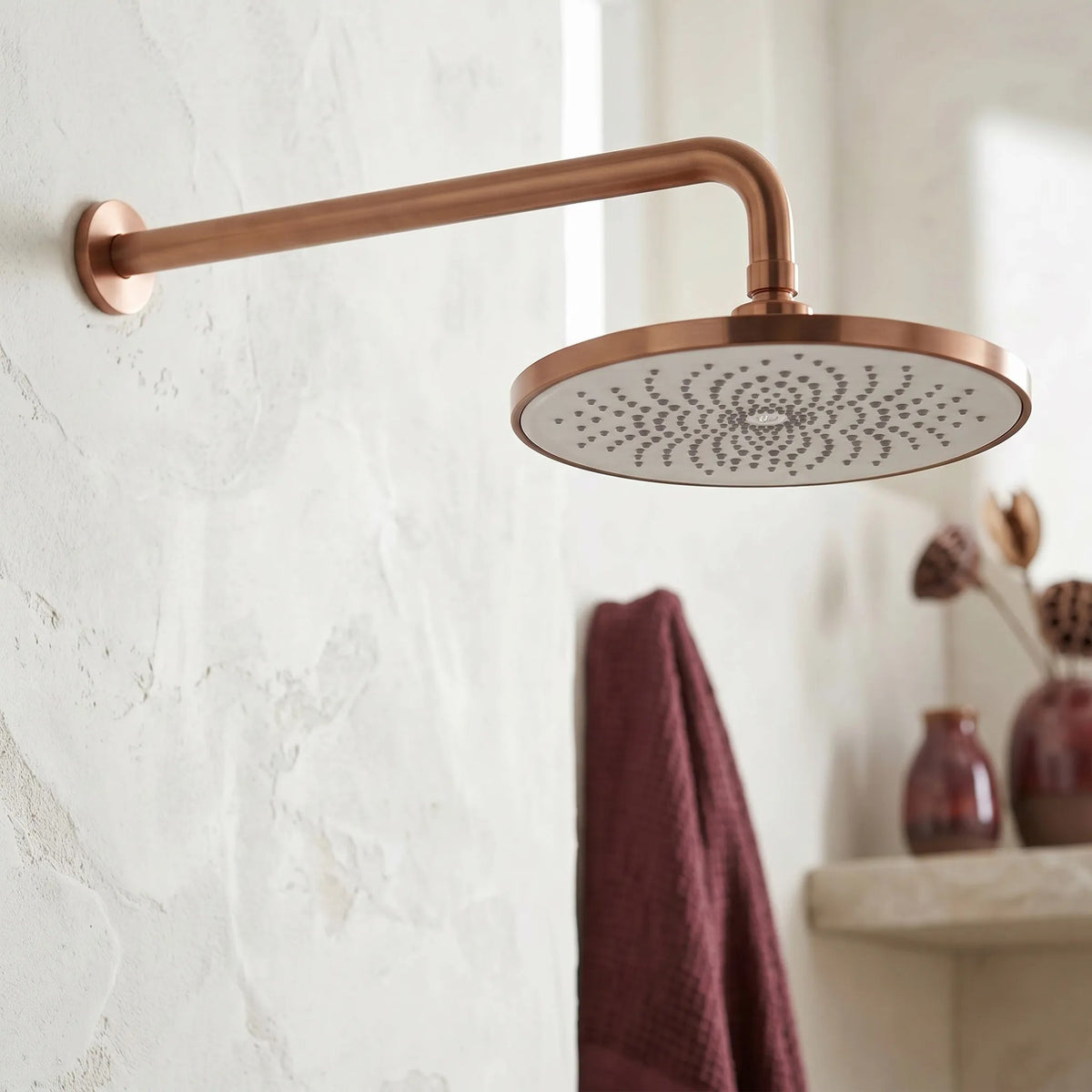 Cap De Duș Rotund REA JS-021BRG Brush Copper 4