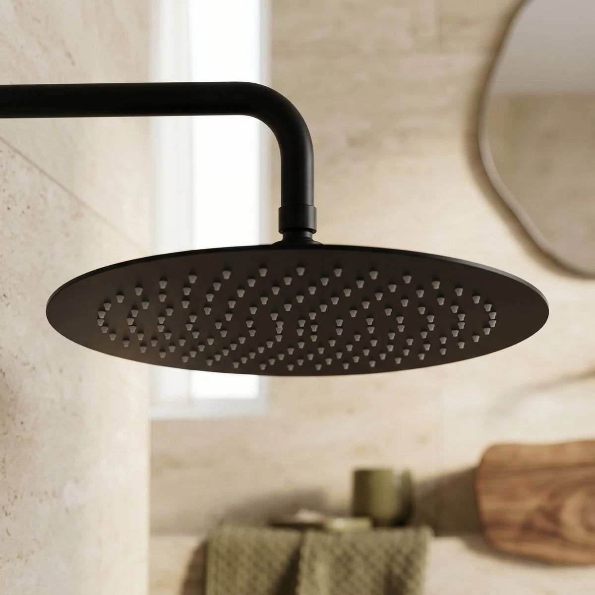 Cap De Duș Rotund REA JS-P014B 30cm Black 4