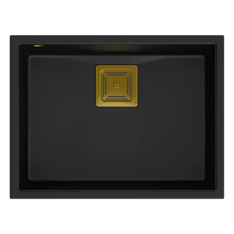 Chiuveta Din Granit DAVID 50 Black Dop Cupru Periat 4