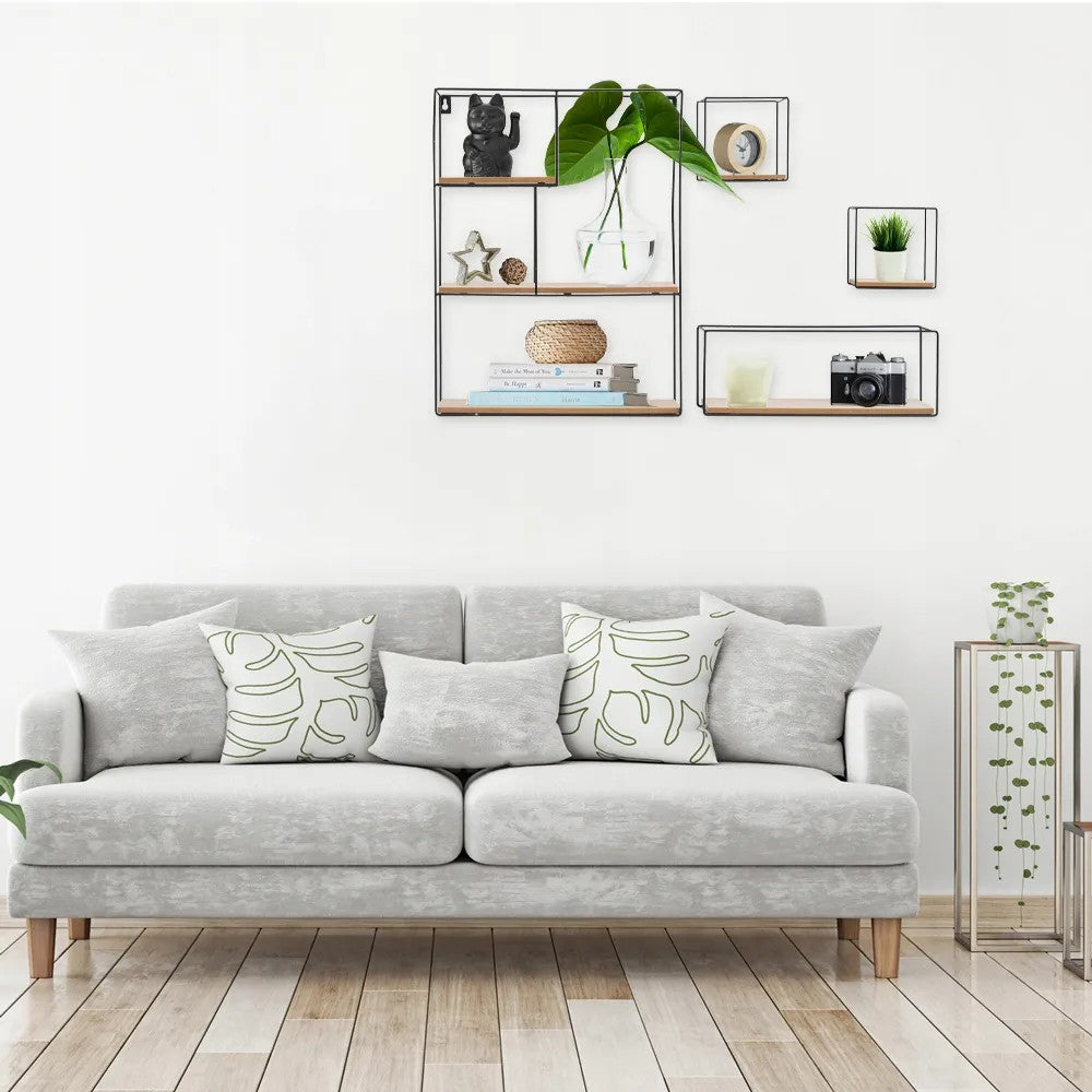 Set De 4 Rafturi De Perete LOFT Metal Industrial 391883 4