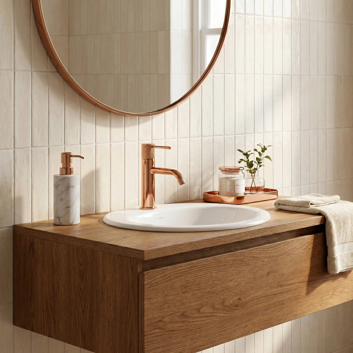 Baterie Pentru Lavoar Rea Venti Copper Low 4