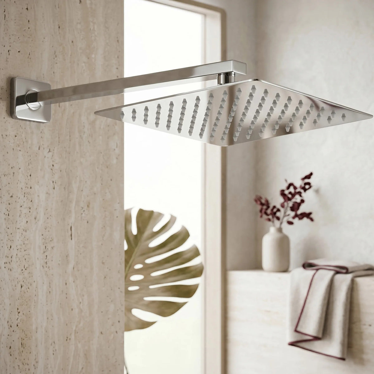 Pălărie De Duș Pătrată REA JS-P015 30cm Chrome 4