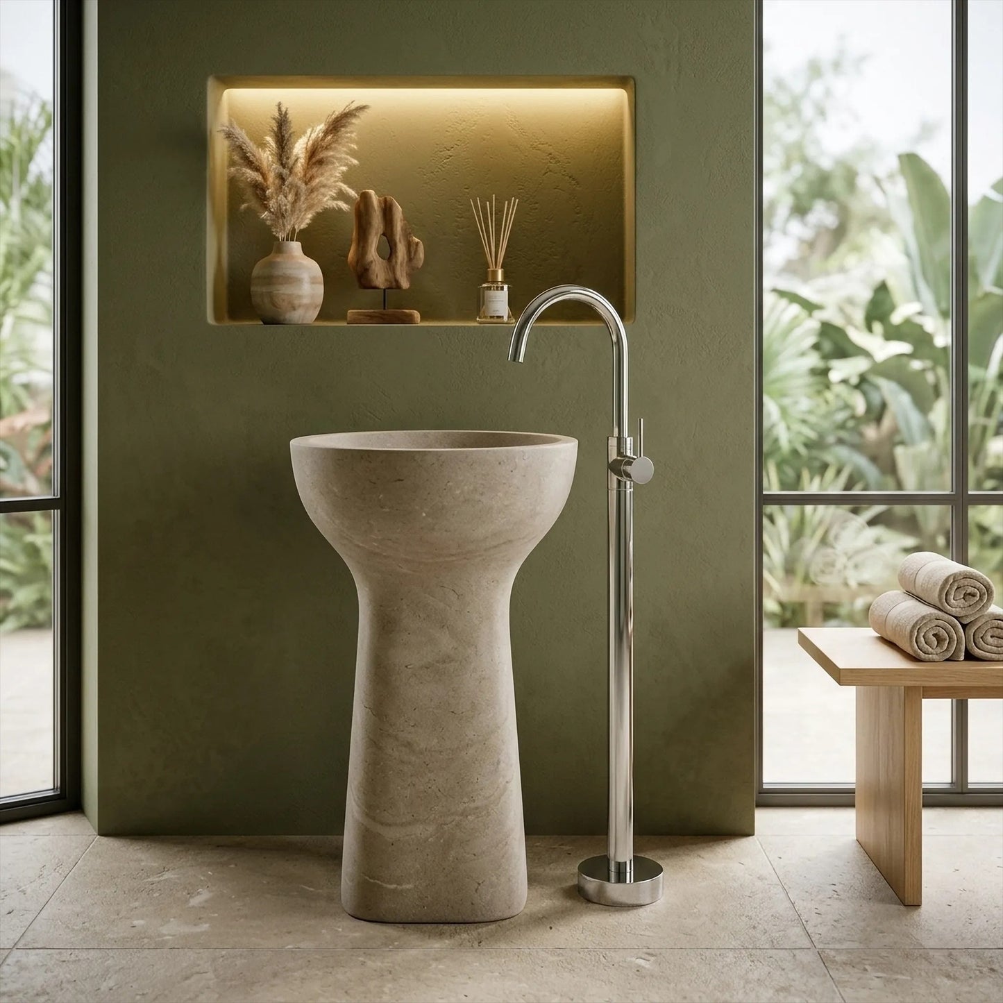 Robinet pentru lavoar Rea Lungo Chrome  4