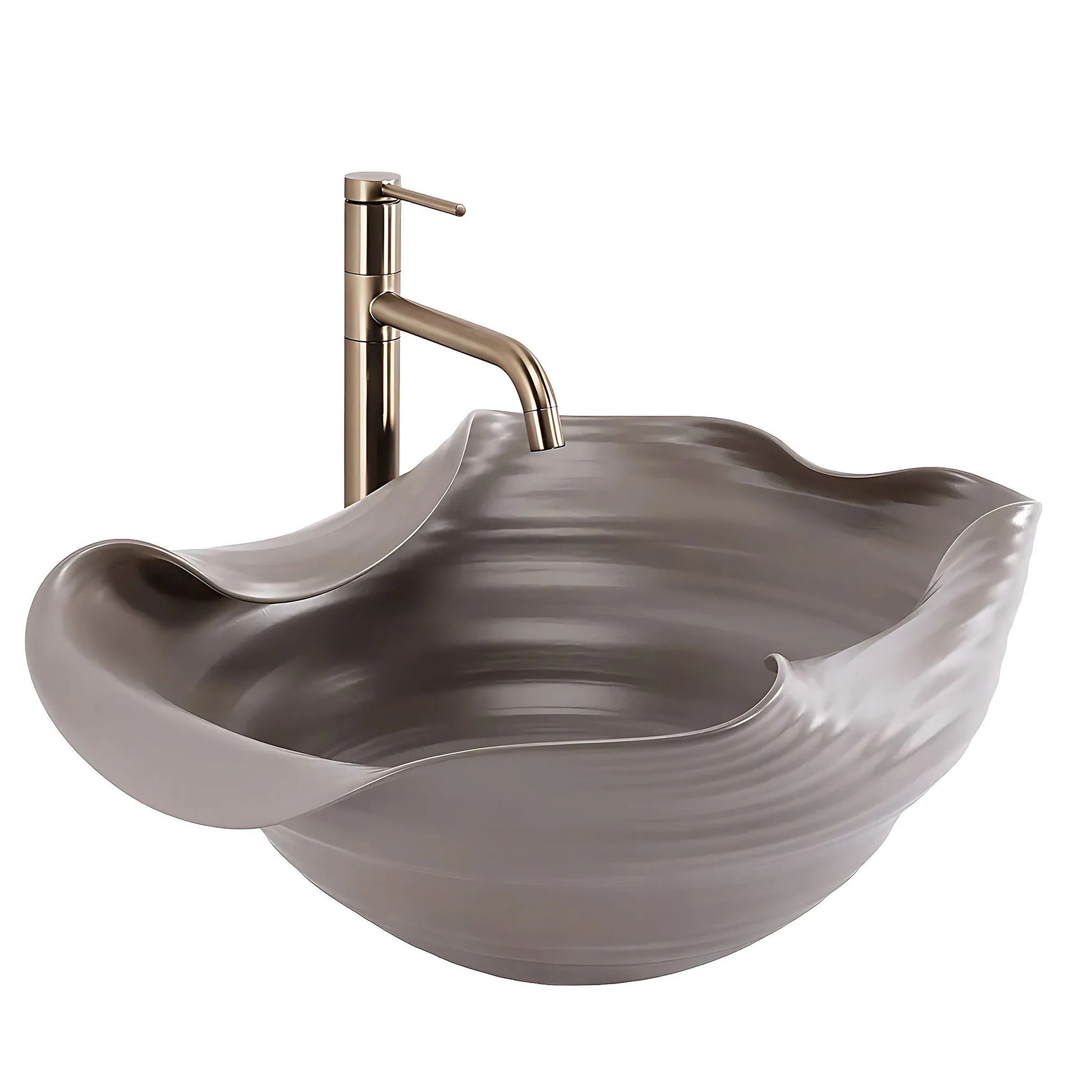 Lavoar ceramic pentru blat REA HM-66TB Handmade ART  4