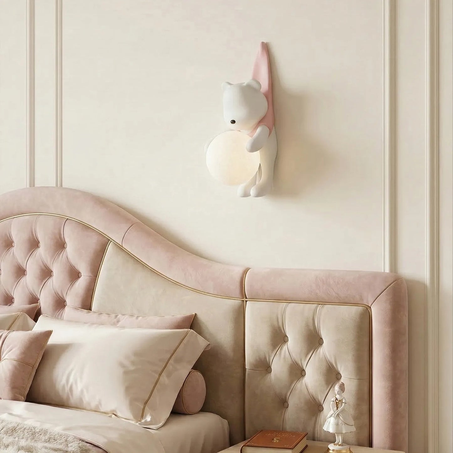 APLICĂ DE PERETE URS ÎN CĂMAȘĂ G168-1W PINK  4