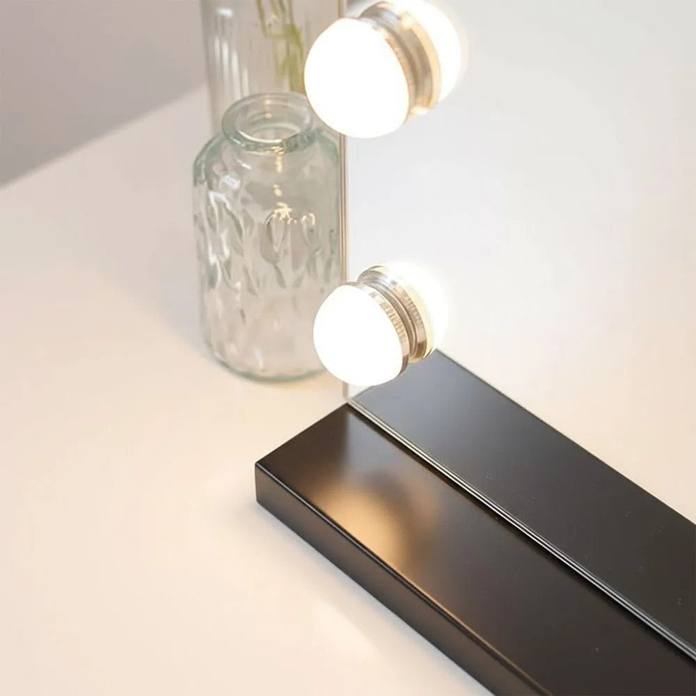 Oglindă LED HOLLYWOOD Black 80x60  4