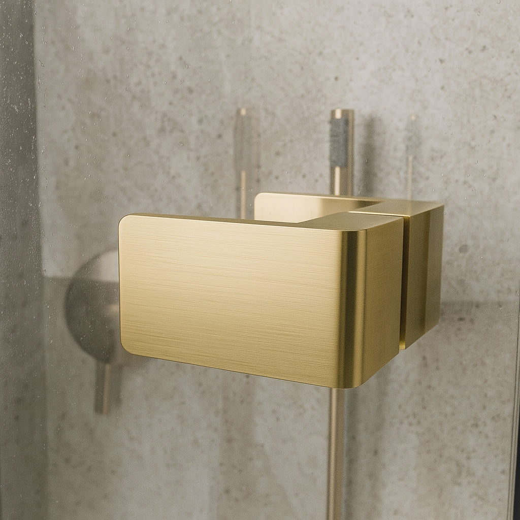 Paravan de dus Rea Atlas 90 Brush Gold dreapta 6
