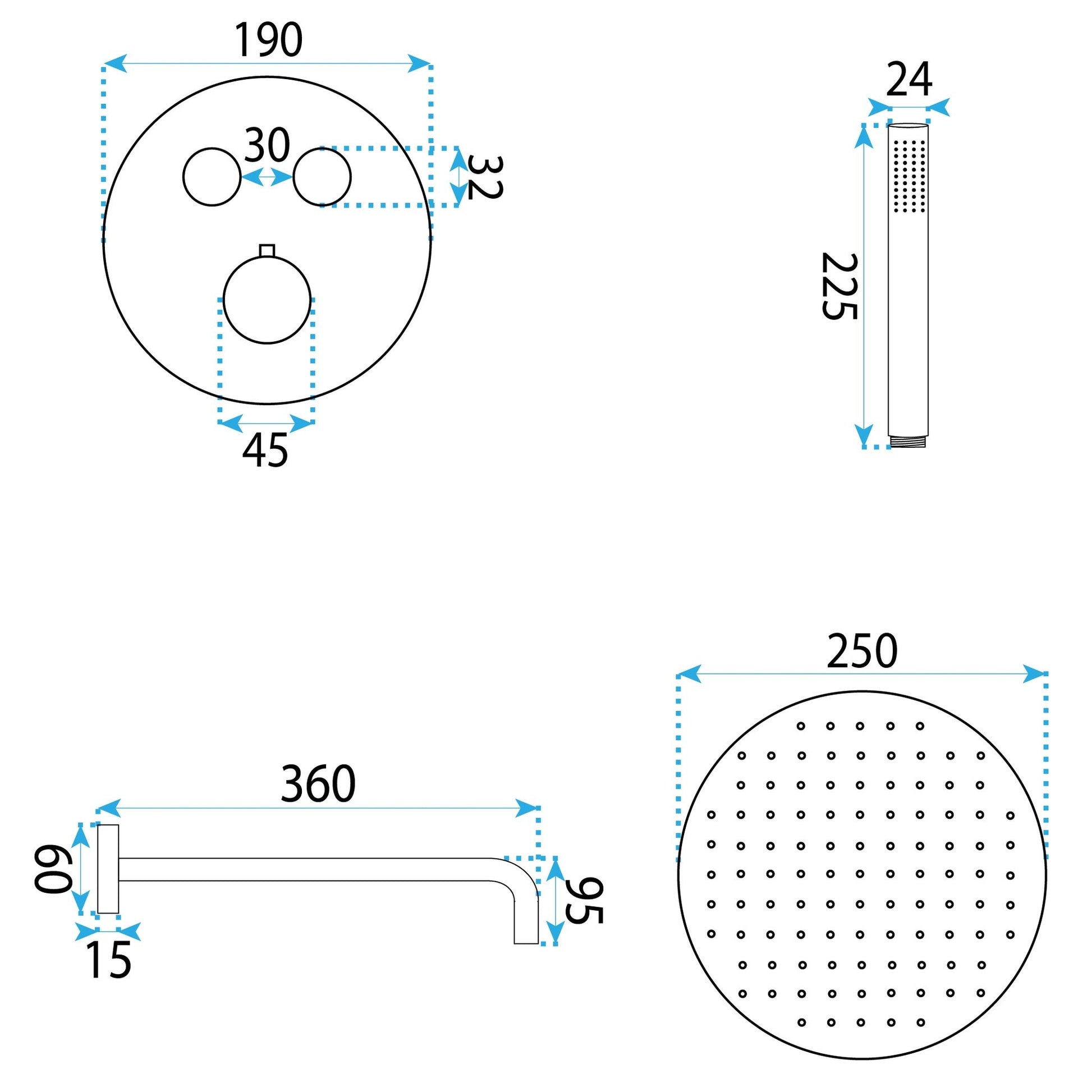 Set De Dus Incastrat Rea Lungo Diamond Gold + Box  6