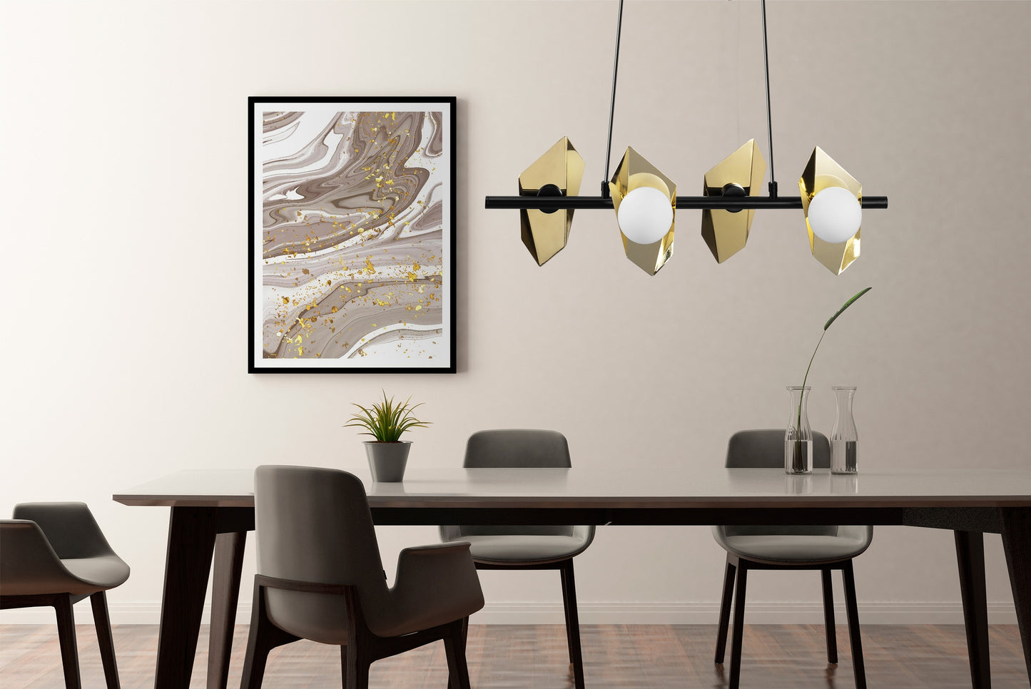 Lampă De Tavan App1412-cp Black Gold  6