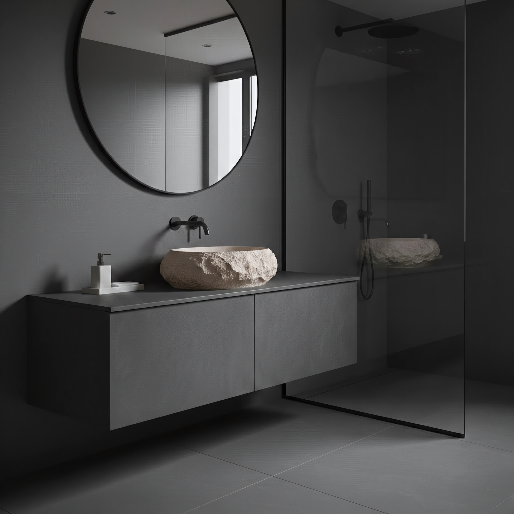 Lavoar pe blat Mika Warm Beige  8