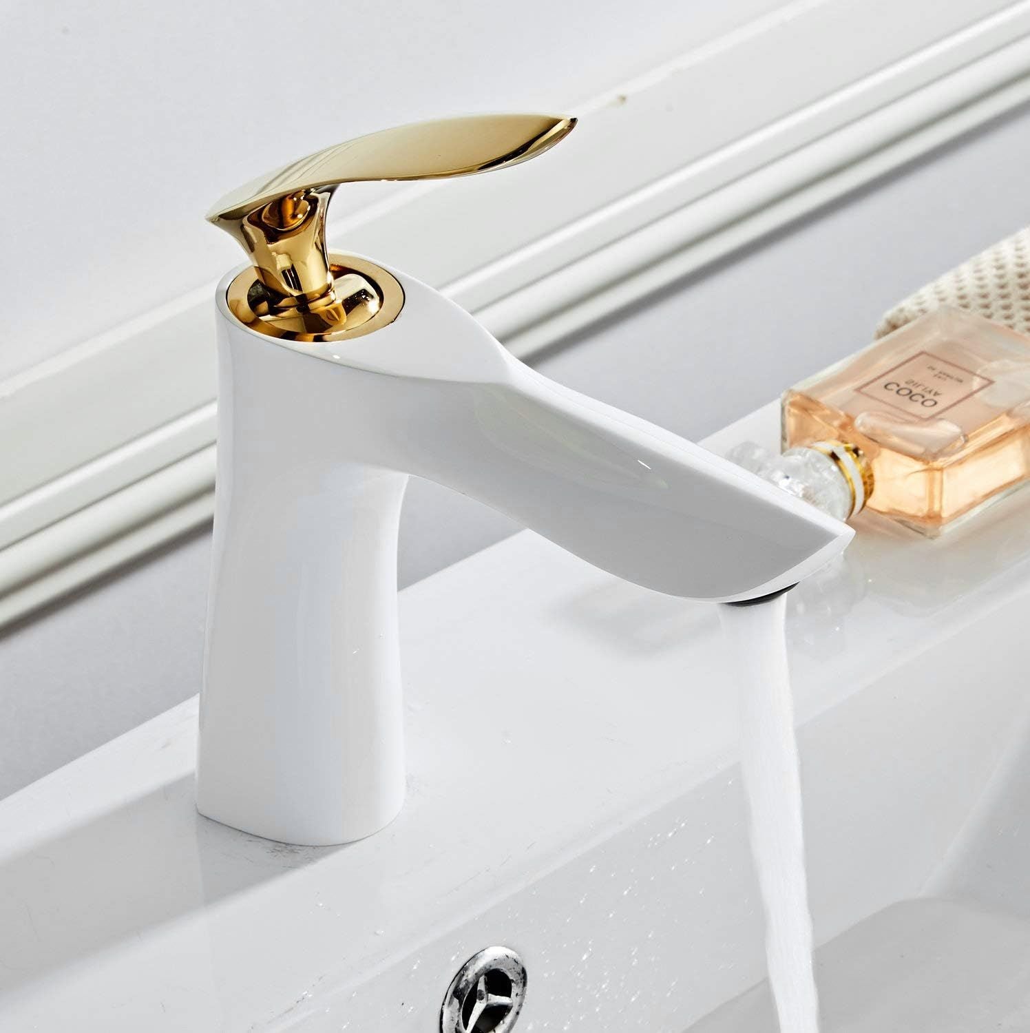 Baterie pentru baie Rea Orbit White Gold Low  2