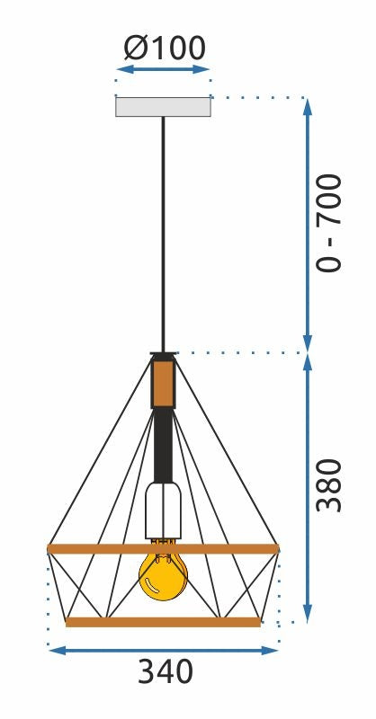 Lampă De Tavan, Geometrică, Suspendată, Stil Mansardă, Frânghie APP679-1CP  7