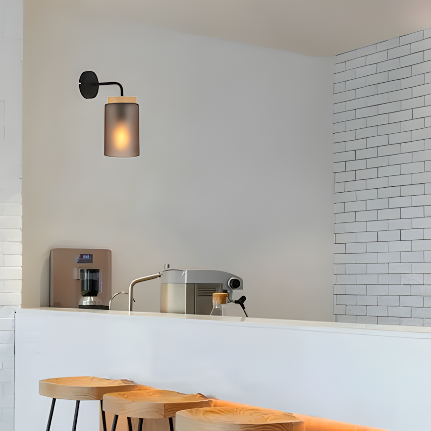 Lampa De Perete APP1814-1W Frosted Grey  3