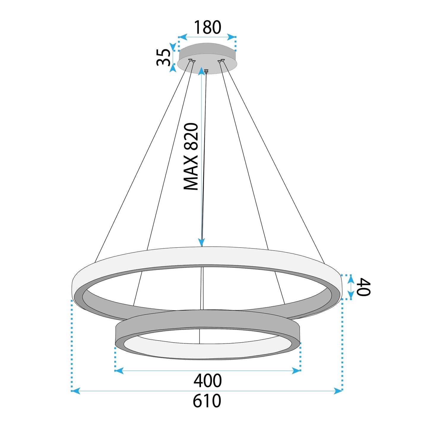 Lampa Led App1772-cp Gold Brush  20