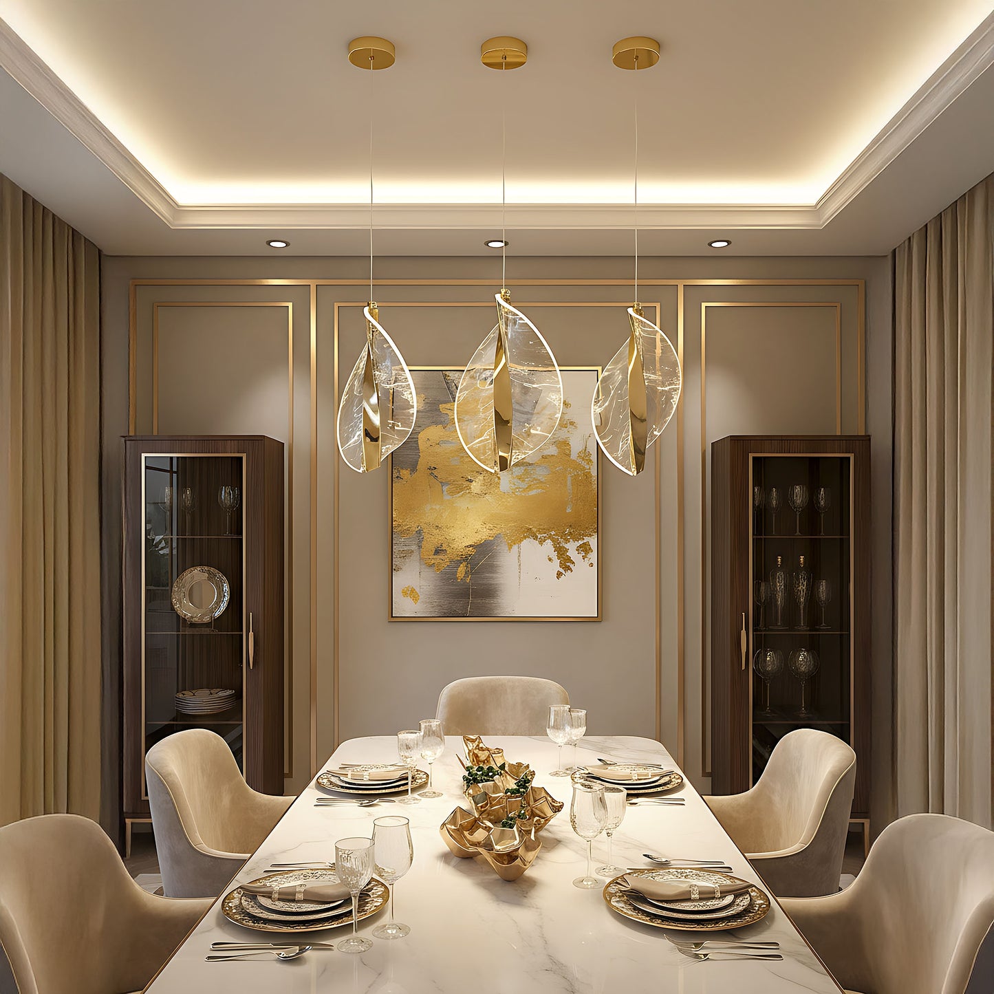 Lampa Led G129-cp Gold  4